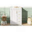 Meuble-lavabo 24 po avec lavabo intégré en céramique, meuble-lavabo simple avec 1 porte et 3 tiroirs pour salle de bain petite et moyenne, blanc