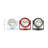 Roman Numeral Metal Quartz Movement / Crystal Tabletop Clock in Red/White/Black