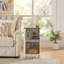 Armoire Mid-Century moderne, armoire à serviettes, armoire de rangement rétro avec portes et tablette réglable-823880576