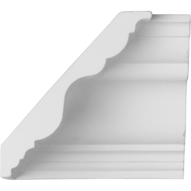 Moulure de coin intérieure Endurathane, P 3 7/8 po x H 3 7/8 po (correspond à la moulure MLD03X03X05DU), apprêtée en usine