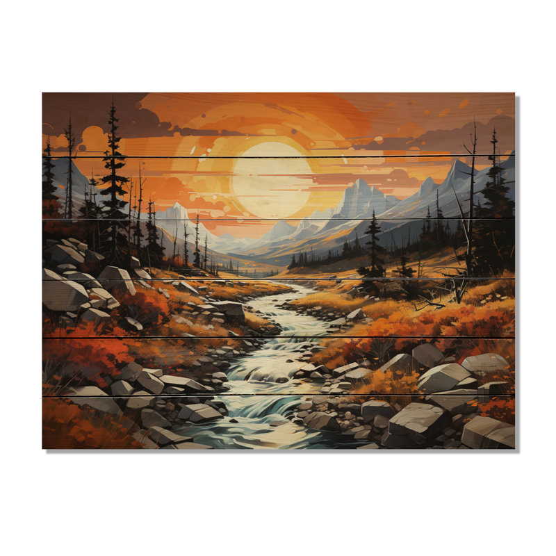 Briann Briann Canada Wilderness I sur impression sur bois, H 30 po x l 40 po x P 0,78 po
