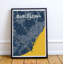 Barcelona City Map - No Frame Print-1815498329