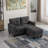 57" Wide Modular Sofa Loveseat with Ottoman-1216301229
