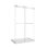 Porte de douche coulissante double à installation double réversible de 43 à 48 po x H 76 po Porte de douche sans cadre facile à installer, verre trempé 5/16 po (8 mm) avec film antidéflagrant Nano