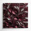 «Abstract Florals 91», art mural sur toile rouge-256534853