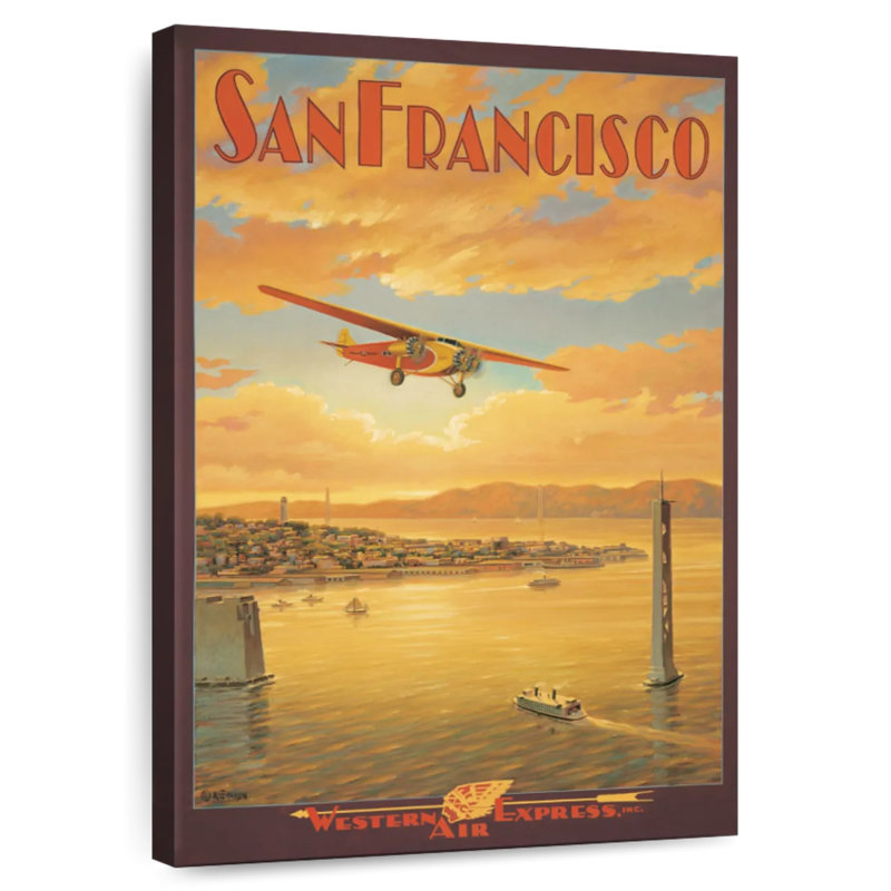 Aime Western Air Express, San Francisco, Californie, H 48 po x l 32 po
