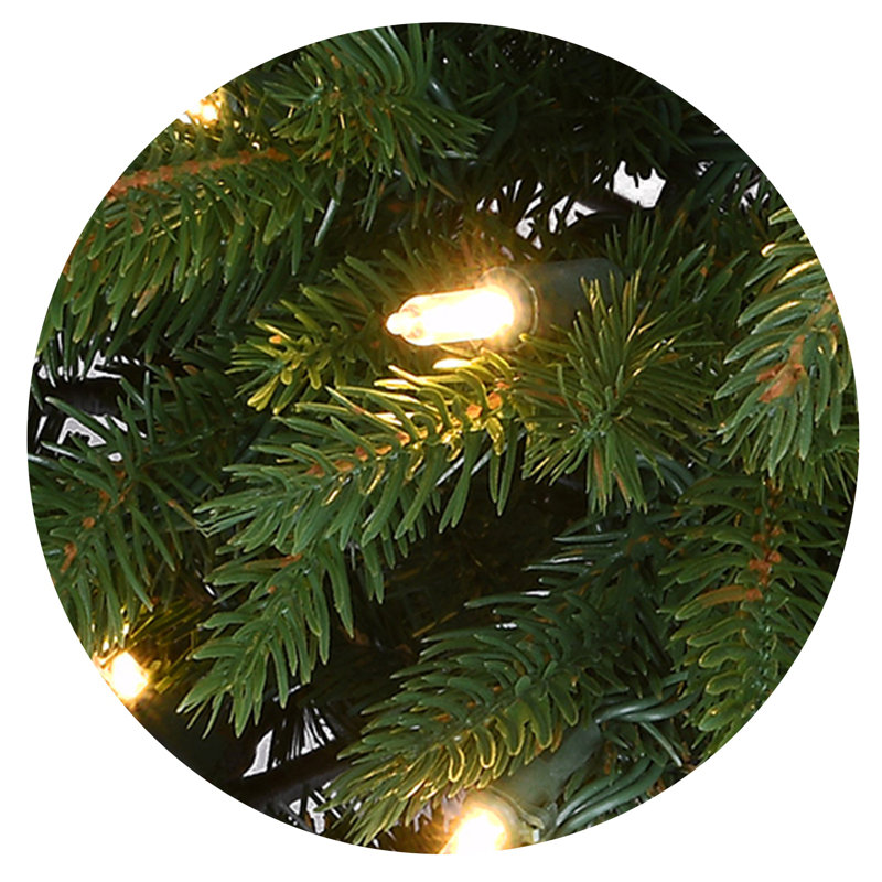 90' H Lighted Artificial Spruce Christmas Tree