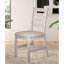 Table de salle à manger rectangulaire en bois et chaises d'appoint-696140973