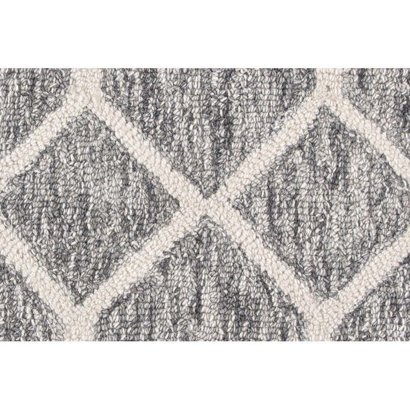 Binne Performance Wool Geometric Indoor Rug, Rectangle 5' x 8'