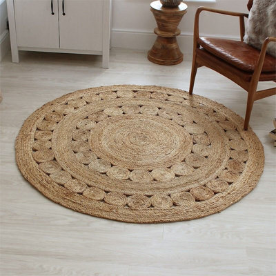 Round Abell Moroccan Hand Woven 120cm X 120cm Area Rug