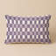 Coussin décoratif à carreaux brun intérieur et extérieur-115218597-115218943