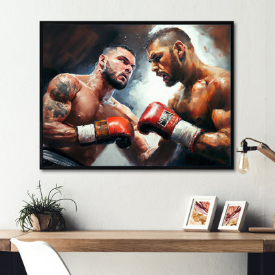 Boxers in Match II - reproduction sur toile