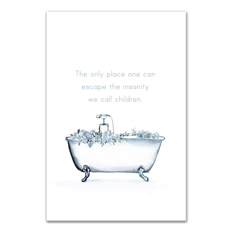 " Bathtub Escape ", 36" H x 24" W x 1.25" D