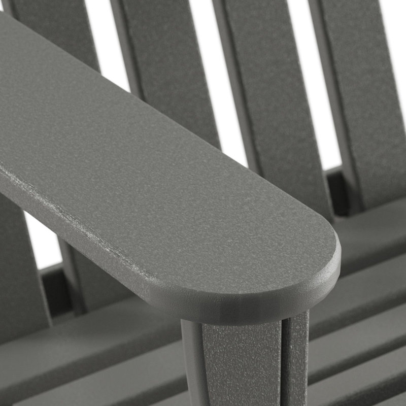 Chaise Adirondack pliante POLYWOOD Classic Adirondack, Gris ardoise