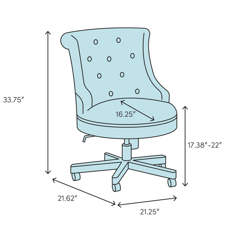 Chaise de travail Kicca, Rouge