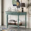 Console demi-lune avec tiroir et tablette-357744439