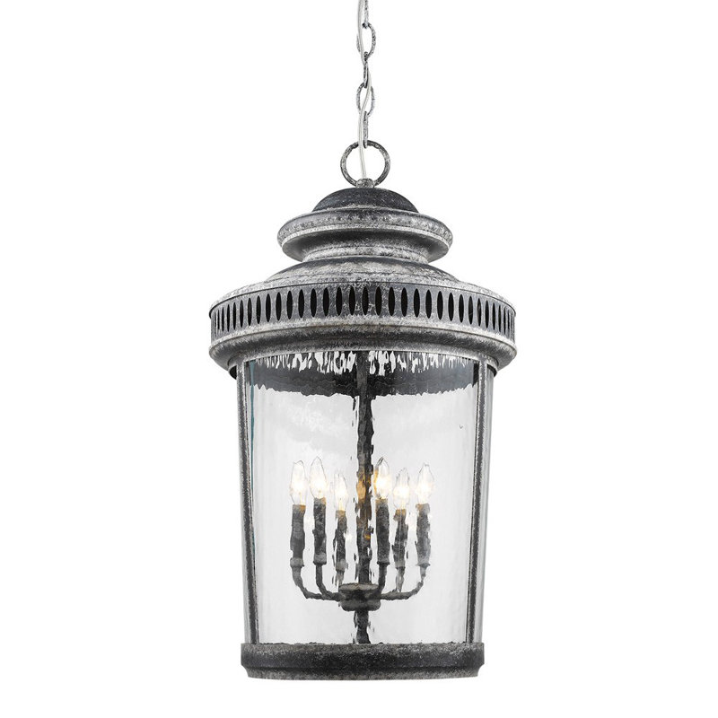 Lustree géométrique 6 lumières lanterne Abramo