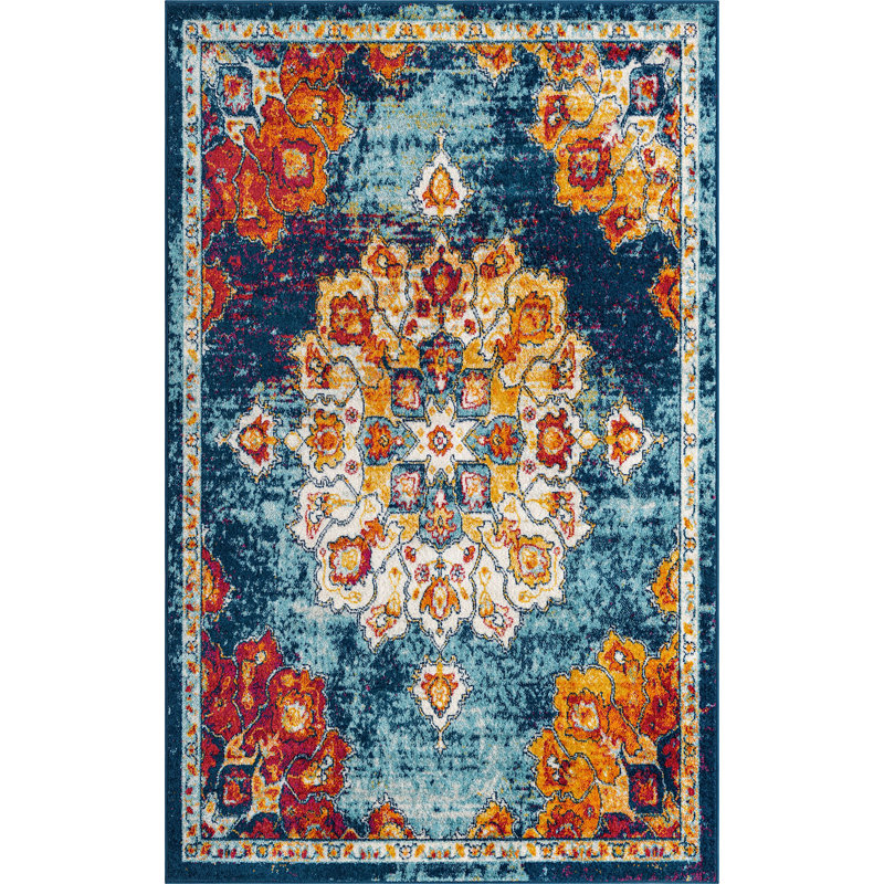 Troayurgh Oriental Indoor Rug, Rectangle 5' x 8'