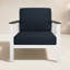 Fauteuil club d'extérieur en métal avec coussin Sunbrella Weston-579346464-579346465