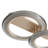 Modern Geometric 2-Circle Dimmable LED Semi-Flush Mount