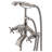 3 Handle Bathroom Clawfoot Tub Faucet with Hand Shower and Diverter-21202640