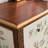 Creative painted carved drawer accent chest