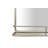 Metal Framed Wall Mirror with Shelf-1696030119