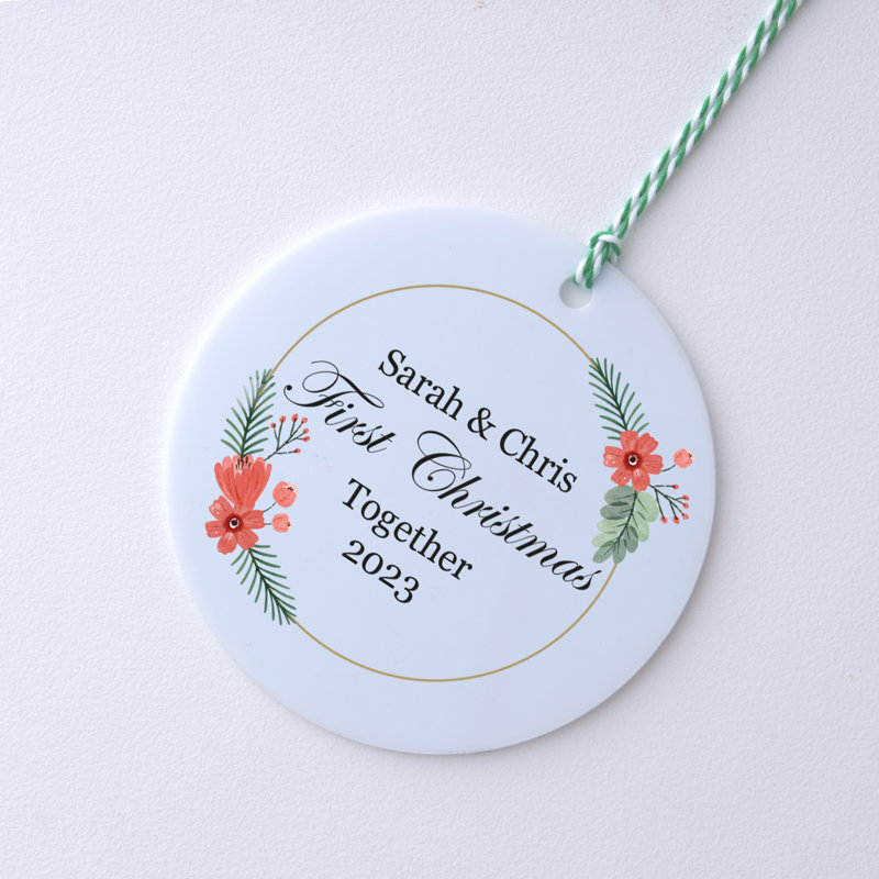 6.8cm Acrylic Hanging Figurine Ornament, White, Yes