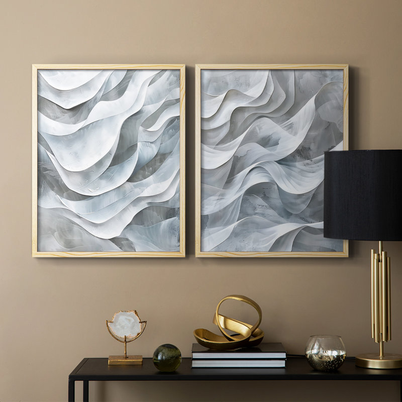 Série ABSTRACT CDLIV - reproduction encadrée de qualité supérieure - prête à être accrochée - aucun clou requis - aucun clou requis