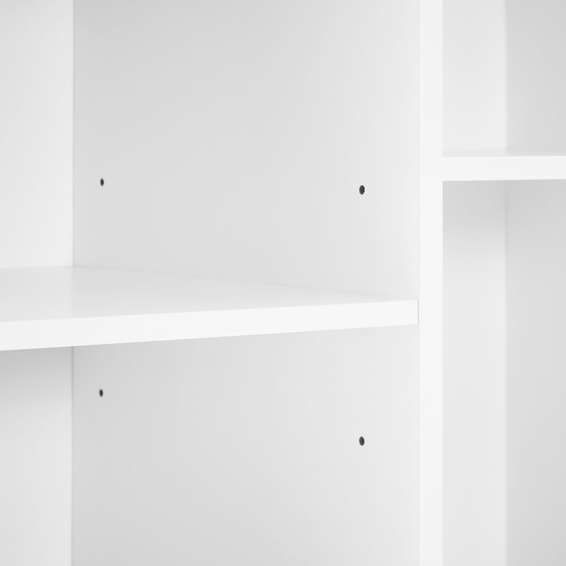 Armoire de salle de bain 68 po avec panier à linge inclinable H 68 po, Blanc