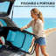 Ensemble de 2 chaises de camping avec dossier réglable, bleu clair-607462766