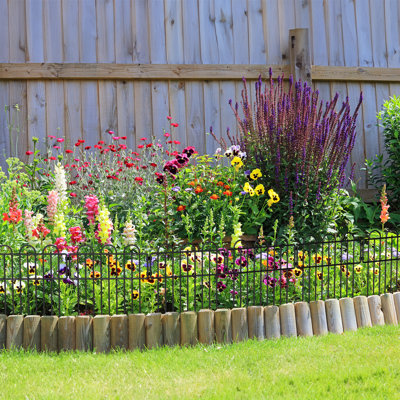 16.5'' H x 12.6'' W Metal Fence Panels Included