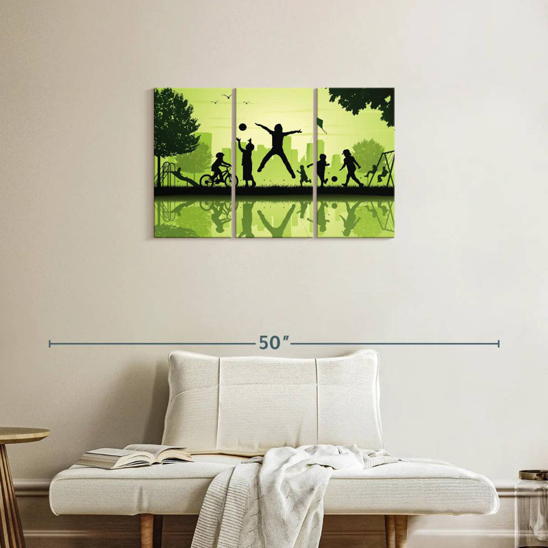 Ashelle Children In The Park, 20" H x 33" W