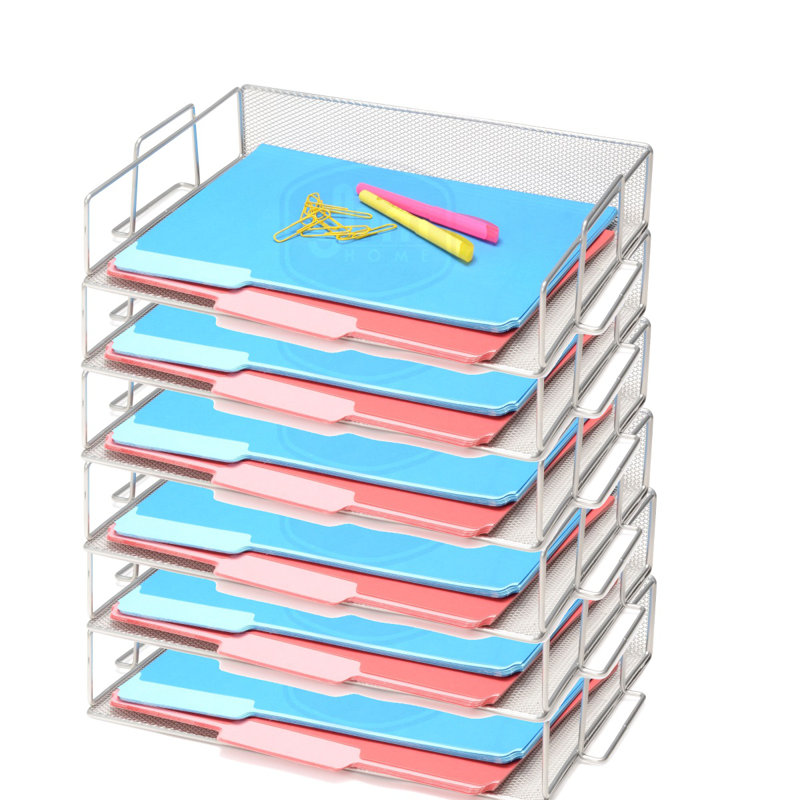 Ensemble d’organisateur de bureau Bevins, argent