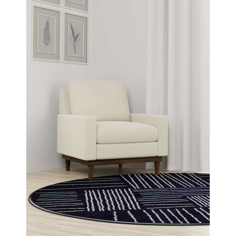 Anaka Geometric Indoor Rug, Round 3'3"