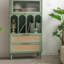Vitrine en bois massif French Light Luxury-113160106