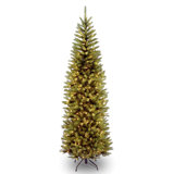 Kingswood 7.5’ Green Fir Artificial Christmas Tree with 450 Colored and White Lights with Stand