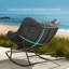 Chaise berçante en acier avec coussin Weixel-106714885-106714883