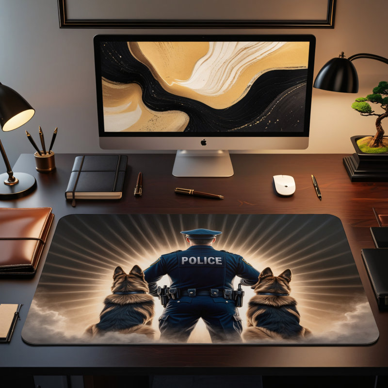 Polyester Desk Pad, 23.6x13.8