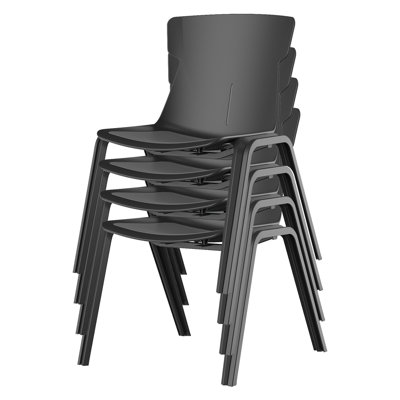 Baraz Armless Plastic Stackable Chair