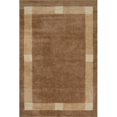 Bordered Hand-Tufted Rug