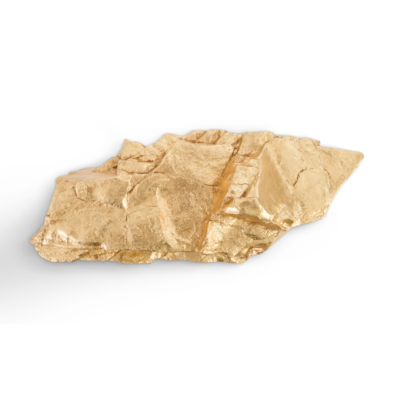 Resin Accent Shelf, Gold