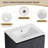 Humerah 24.03'' Single Bathroom Vanity with Ceramic Top