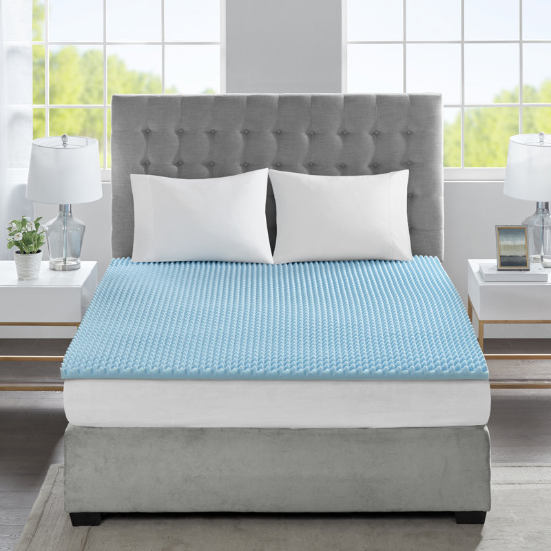 Surmatelas réversible toutes saisons en mousse viscoélastique gélifiée 1,5 "Sleep Philopter, Grand