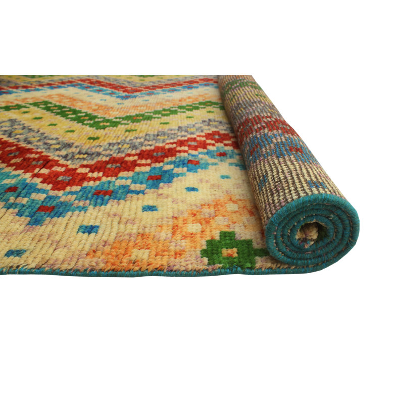 Keertan One-of-a-Kind 4'9 X 6'4 New Age Wool Area Rug in Rust