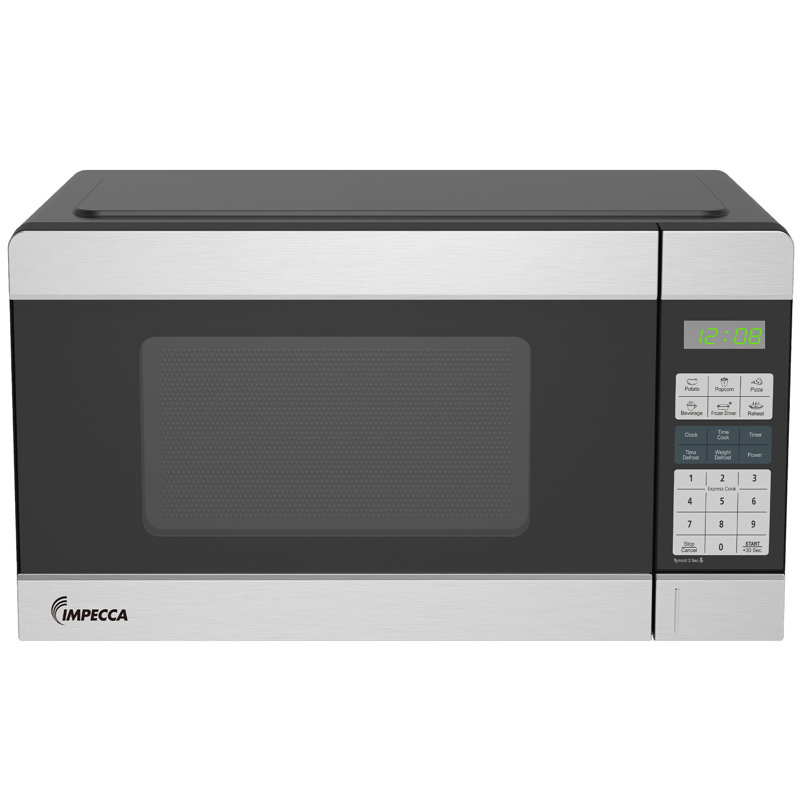Impecca Pi. Four à micro-ondes de comptoir 1000W, Inoxydable