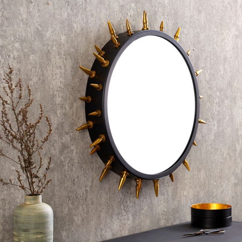 Pawlonka Aluminium Circle Wall Mirror