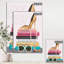 «Paris Glamourous Gold Style IV», reproduction d'art textuel sur toile tendue-55949859
