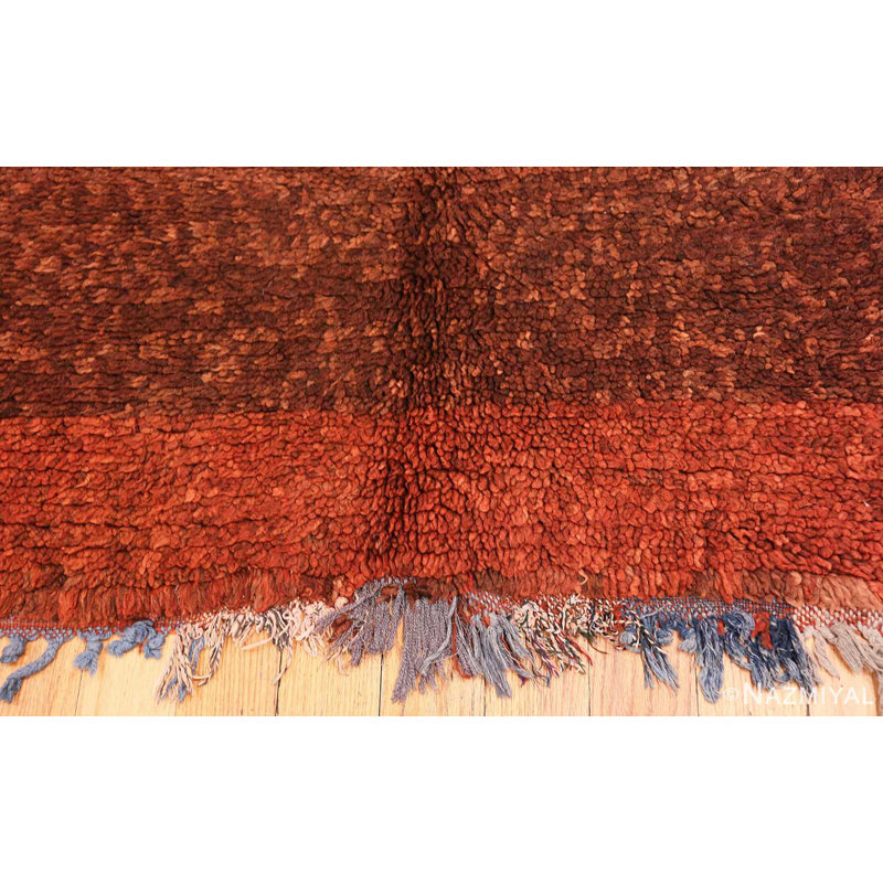 Moroccan One-of-a-Kind Runner 3'9" x 14'6" Runner Area Rug in Brown