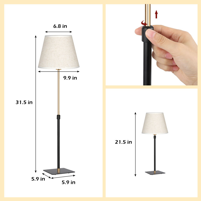 Lampe de table 2 pièces moderne ajustable